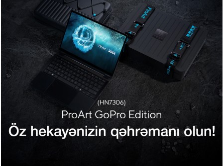 ASUS ProArt PX13 GoPro Edition - Öz Hekayənizin Qəhrəmanı olun!